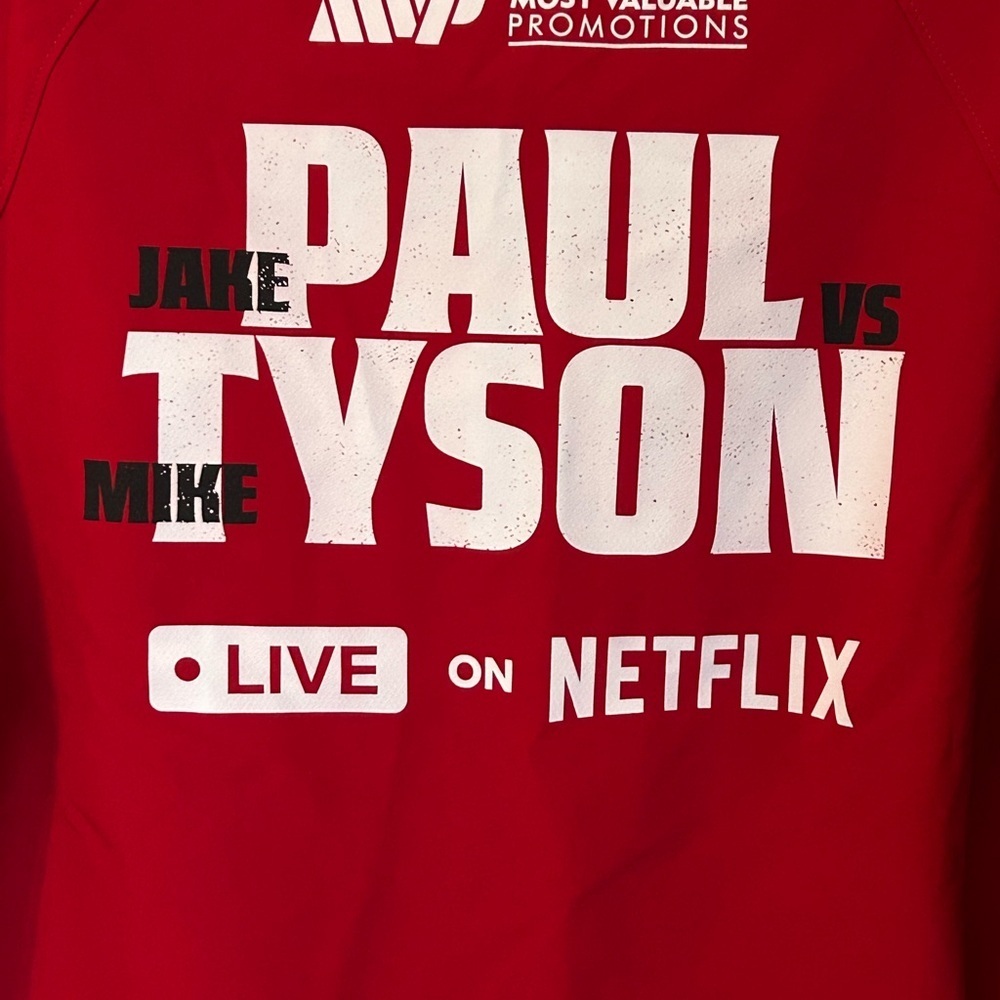 Official Netflix Jake Paul VS. Mike Tyson Jacket.  MEDIUM